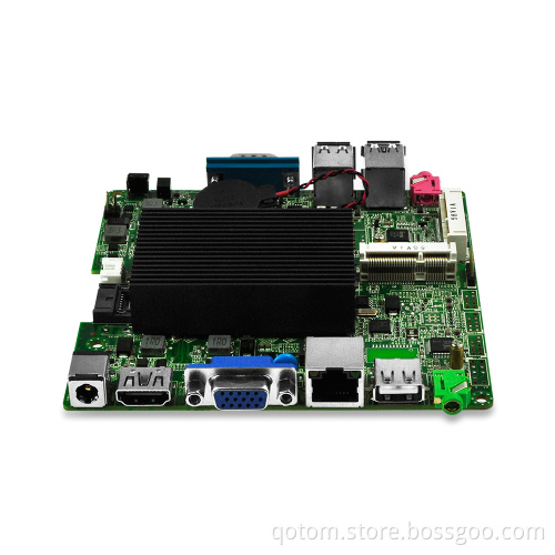Mini PC Nano itx Motherboard Quad core 2.42Ghz, HD Video port, VGA, Dual LAN, 5 USB, 1 COM Mainboard